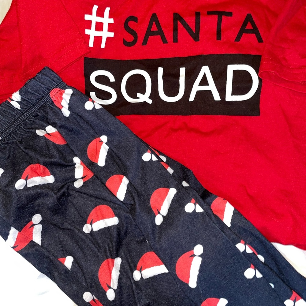 NWT- #Santa Squad PJ set